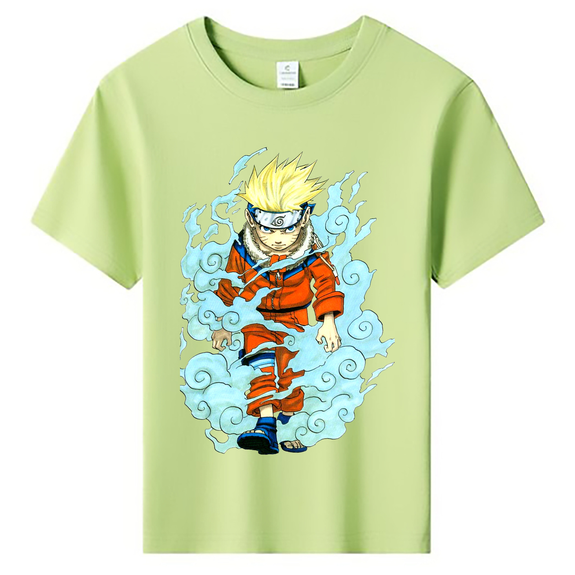 （画像用） NARUTO -ナルト- うずまき ナルト Uzumaki Naruto 綿100％キッズTシャツ（フロントプリント）